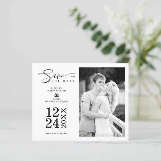 Budget Nice Modern Romantic Wedding Couple Photo (スタンド正面)