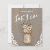 Budget Nothing Fancy Just Love Mason Jar Wedding (裏面)