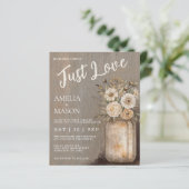 Budget Nothing Fancy Just Love Mason Jar Wedding (スタンド正面)