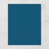 Budget Ocean Blue Scripture Wedding Invitation (裏面)