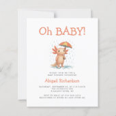 Budget Oh Baby Cute Axolotl Baby Shower (正面)