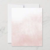 Budget Orange Floral Fall Wedding Invitation (裏面)