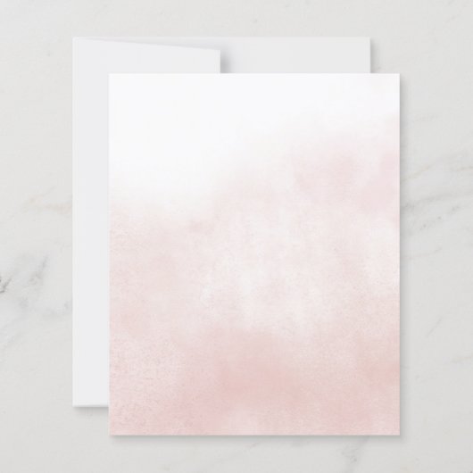 Budget Orange Floral Fall Wedding Invitation (裏面)