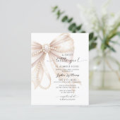 Budget Pearl and Bow Sweet Little Girl Baby Shower (スタンド正面)