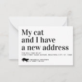 Budget Pet Cat移動アナウンスメントカード ノートカード (正面)