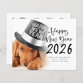 Budget Pet Photo Happy New Year 2026カレンダー (正面/裏面)