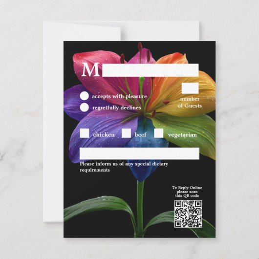 🌈 Budget Petals & Plates 出欠カード (裏面)