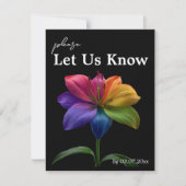 🌈 Budget Petals & Pride: DJ Edition 出欠カード (正面)