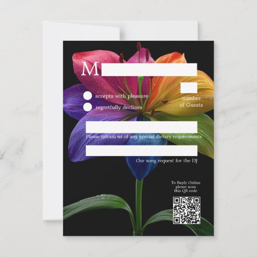 🌈 Budget Petals & Pride: DJ Edition 出欠カード (裏面)