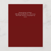 BUDGET PHOTOお祝いのライフ招待状 (裏面)