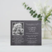 BUDGET PHOTOお祝いのライフ招待状 (スタンド正面)