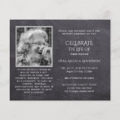 BUDGET PHOTOお祝いのライフ招待状 (正面)