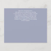 BUDGET PHOTOお祝いのライフ招待状 (裏面)