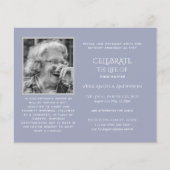 BUDGET PHOTOお祝いのライフ招待状 (正面)