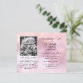 BUDGET PHOTOお祝いのライフ招待状 (スタンド正面)