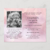 BUDGET PHOTOお祝いのライフ招待状 (正面)