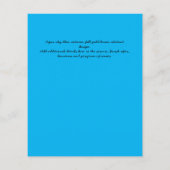 BUDGET PHOTOお祝いのライフ招待状 (裏面)