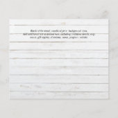 BUDGET PHOTOお祝いのライフ招待状 (裏面)