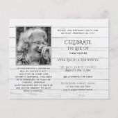 BUDGET PHOTOお祝いのライフ招待状 (正面)