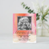BUDGET PHOTOお祝いのライフ招待状 (スタンド正面)