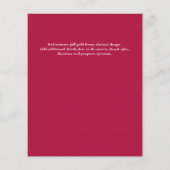 BUDGET PHOTOお祝いのライフ招待状 (裏面)