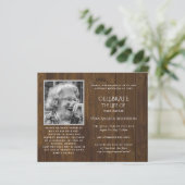 BUDGET PHOTOお祝いのライフ招待状 (スタンド正面)