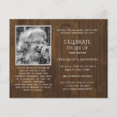 BUDGET PHOTOお祝いのライフ招待状 (正面)