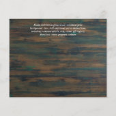 BUDGET PHOTOお祝いのライフ招待状 (裏面)