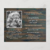 BUDGET PHOTOお祝いのライフ招待状 (正面)