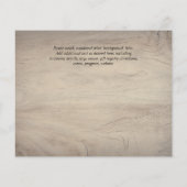 BUDGET PHOTOお祝いのライフ招待状 (裏面)