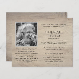 BUDGET PHOTOお祝いのライフ招待状