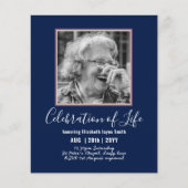 BUDGET PHOTOお祝いのライフ招待状 (正面)