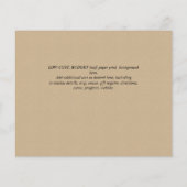 BUDGET PHOTOお祝いのライフ招待状 (裏面)