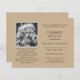 BUDGET PHOTOお祝いのライフ招待状