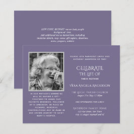 BUDGET PHOTOお祝いのライフ招待状