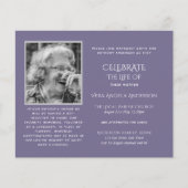 BUDGET PHOTOお祝いのライフ招待状 (正面)