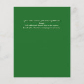 BUDGET PHOTOお祝いのライフ招待状 (裏面)