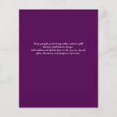 BUDGET PHOTOお祝いのライフ招待状 (裏面)