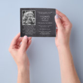 BUDGET PHOTOお祝いのライフ招待状 チラシ (手)