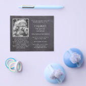 BUDGET PHOTOお祝いのライフ招待状 チラシ (シングル)