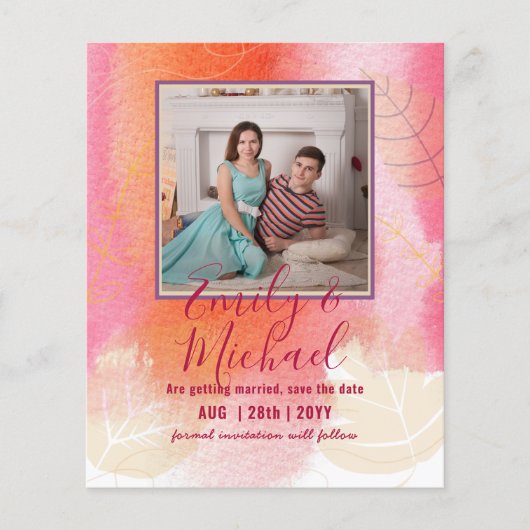 BUDGET PHOTOの結婚日救付- Boho抽象芸術 (正面)