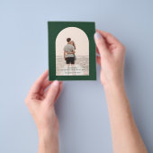 BUDGET PHOTOエメラルドグリーン結婚の文房具 チラシ (手)