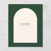 BUDGET PHOTOエメラルドグリーン結婚の文房具 チラシ (裏面)