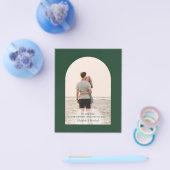 BUDGET PHOTOエメラルドグリーン結婚の文房具 チラシ (シングル)