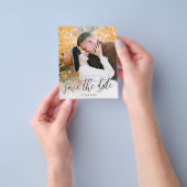 Budget Photoモダン Save the Date招待状 チラシ (手)