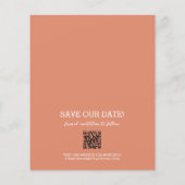 Budget Photo結婚's Coral Save The Date (裏面)