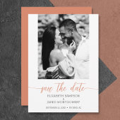 Budget Photo結婚's Coral Save The Date