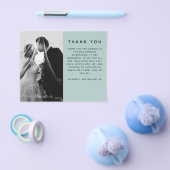BUDGET Photo'結婚s Thank You Sageモダンシンプル チラシ (シングル)