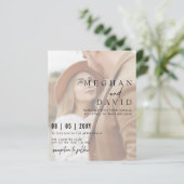 Budget Photo エレガント Overlay結婚式招待状 (スタンド正面)