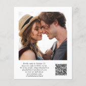 Budget Photo エレガント Overlay結婚式招待状 (裏面)